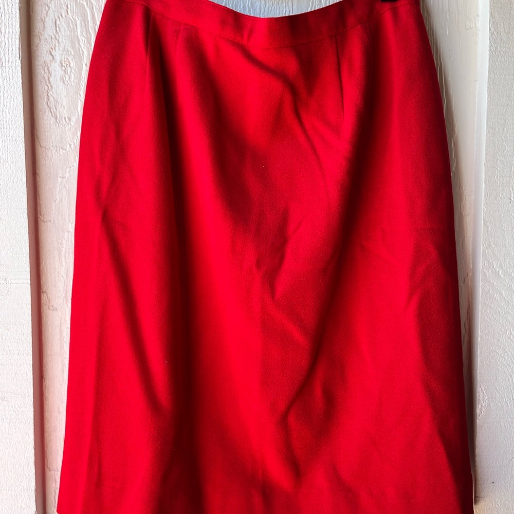 Albert Nipon Vintage 1980 Red Suit Jacket And Ski… - image 6